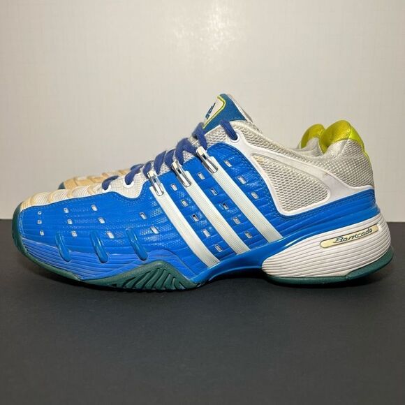 Mens ADIDAS Barricade V Blue Athletic Shoes / Multi Size LEFT 10 - RIGHT 10.5 - Picture 3 of 8